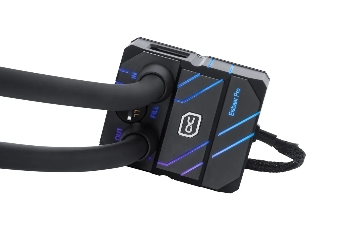 Alphacool Eisbaer Pro Aurora 240 ARGB Liquid Cooler, Black