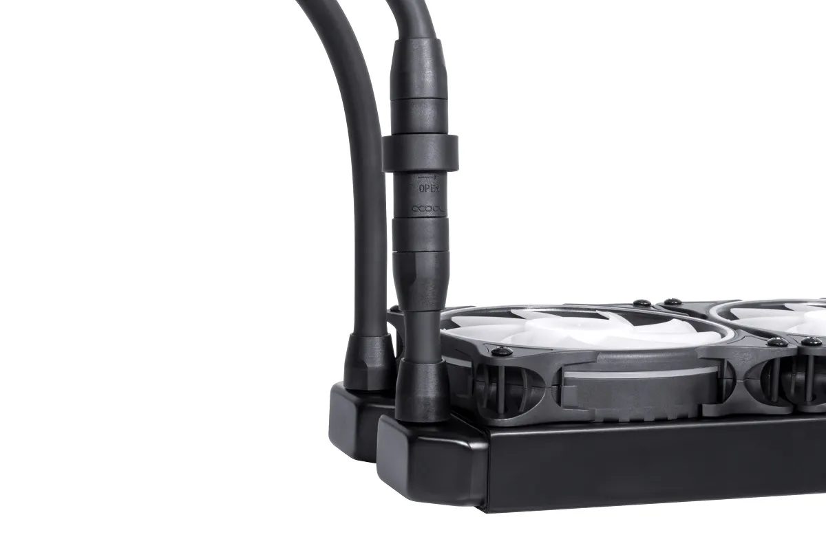 Alphacool Eisbaer Pro Aurora 240 ARGB Liquid Cooler, Black