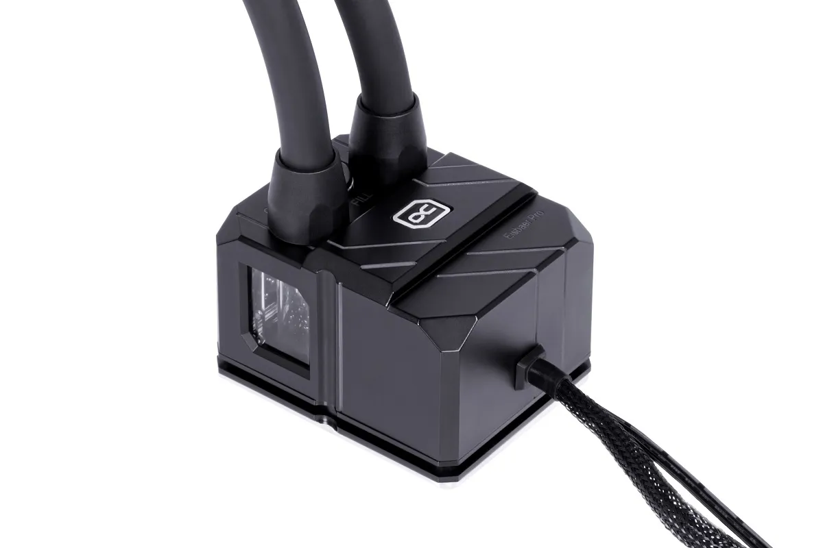 Alphacool Eisbaer Pro Aurora 240 ARGB Liquid Cooler, Black