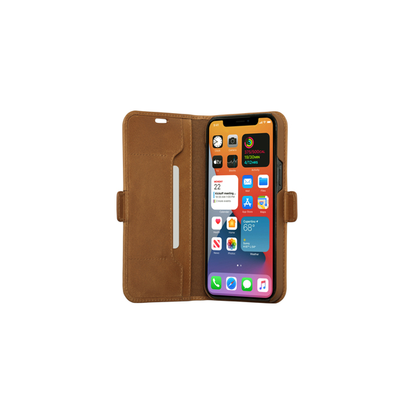 Dbramante1928 Copenhagen Slim, iPhone 12 / 12 Pro - Wallet Case, Tan
