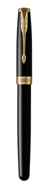 PARKER Sonnet Black Lacquer GT, Fine - t&auml;ytekyn&auml;, 1 kpl, sininen