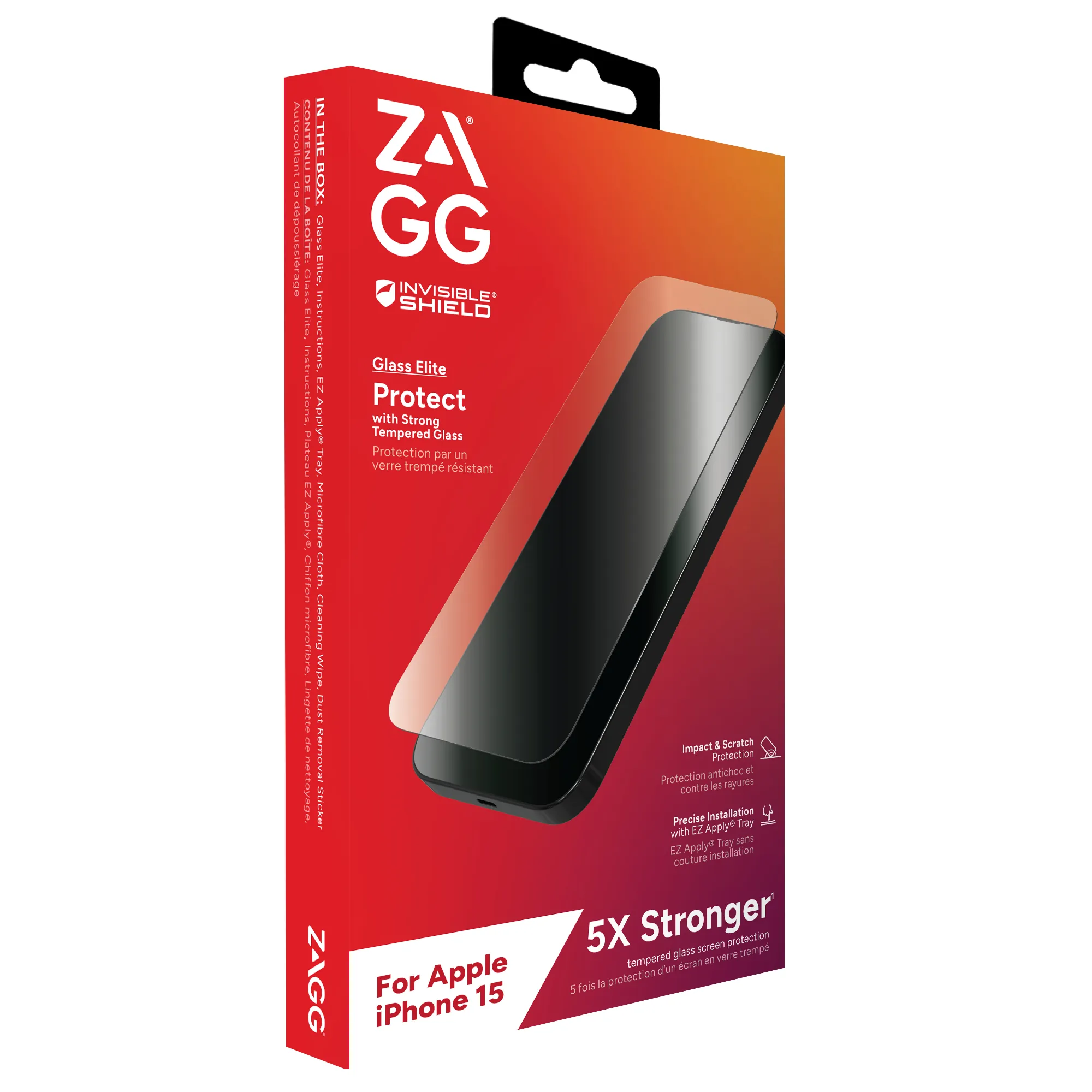 Zagg InvisibleShield Glass Elite, iPhone 15 - Screen Glass
