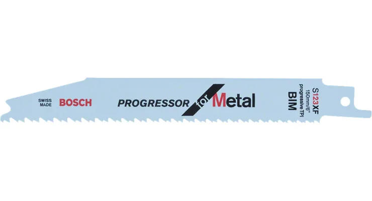 Bosch Saber Saw Blade S 123 XF Progressor for Metal, 150mm (5 pieces)
