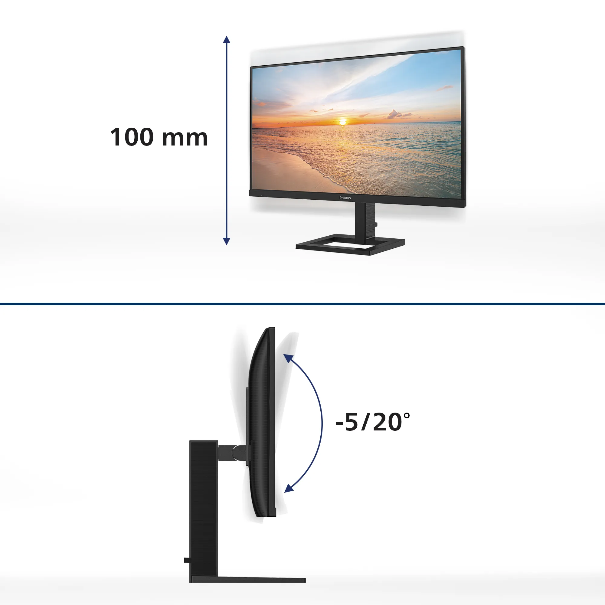 Philips 27E1N1800AE 27&quot; 4K UHD, IPS - monitor