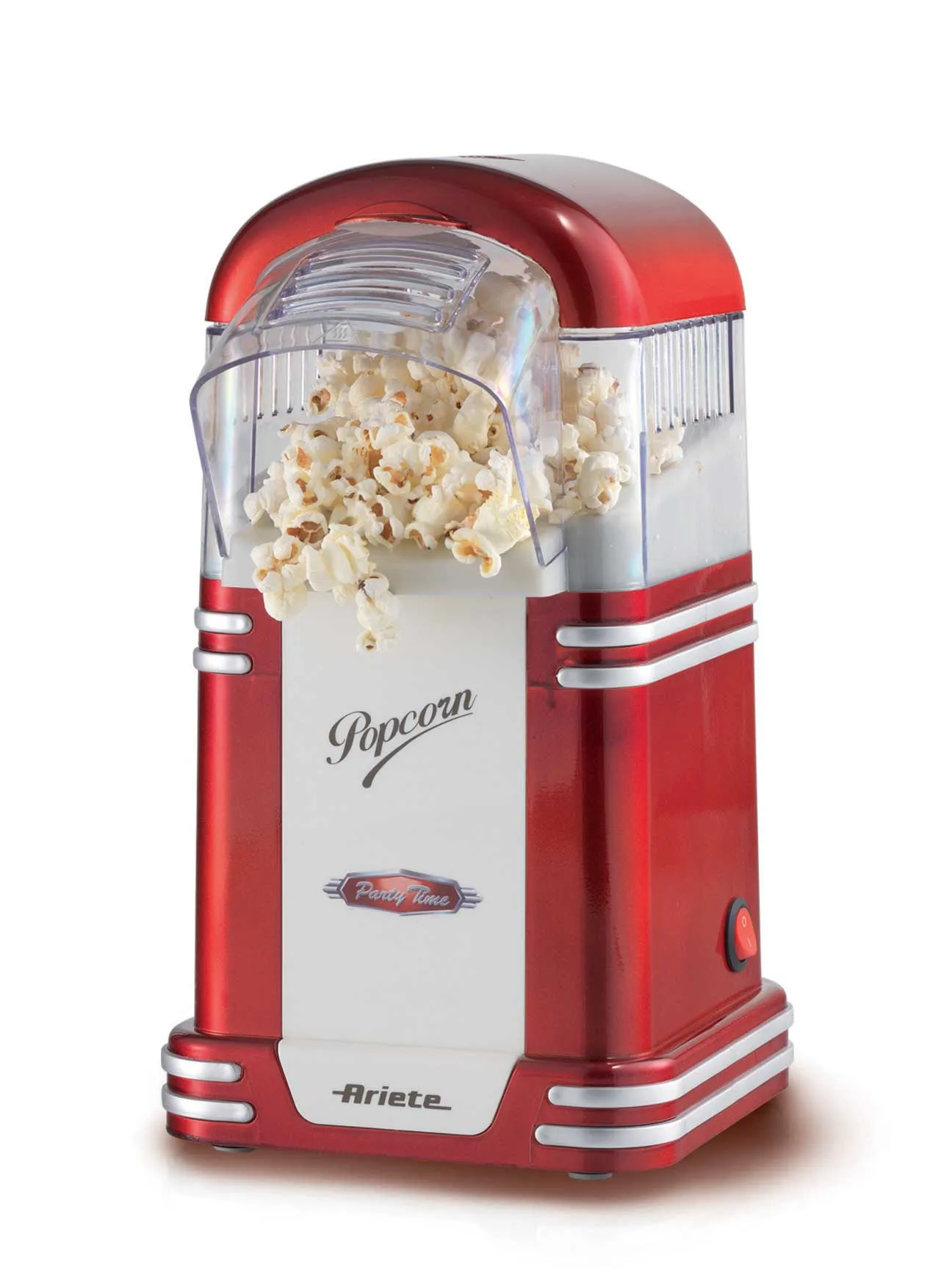 Ariete 2954 Party Time popcornmaskin, 1100 W, r&ouml;d/vit