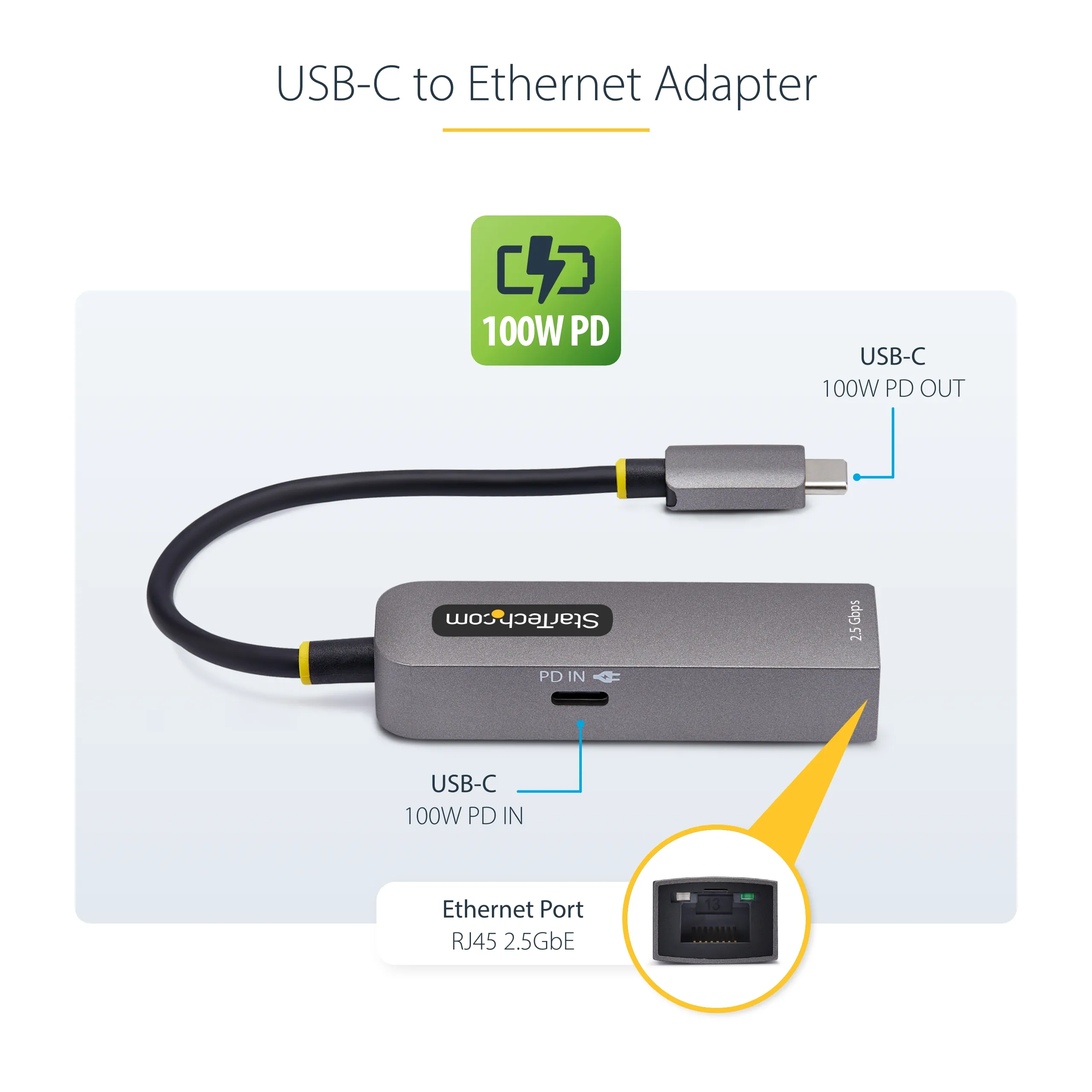 Startech USB-C - Ethernet -sovitin