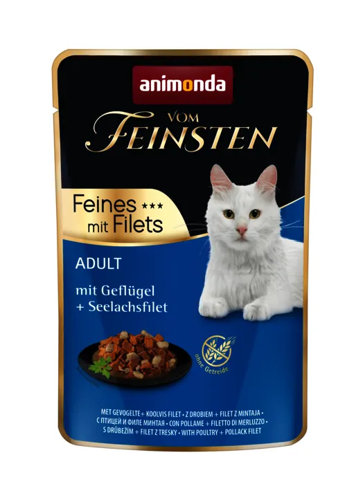 Animonda Vom Feinsten Tasty Choice with Filets Beef & Turkey, Kissan m&auml;rk&auml;ruoka, Adult, 85 g