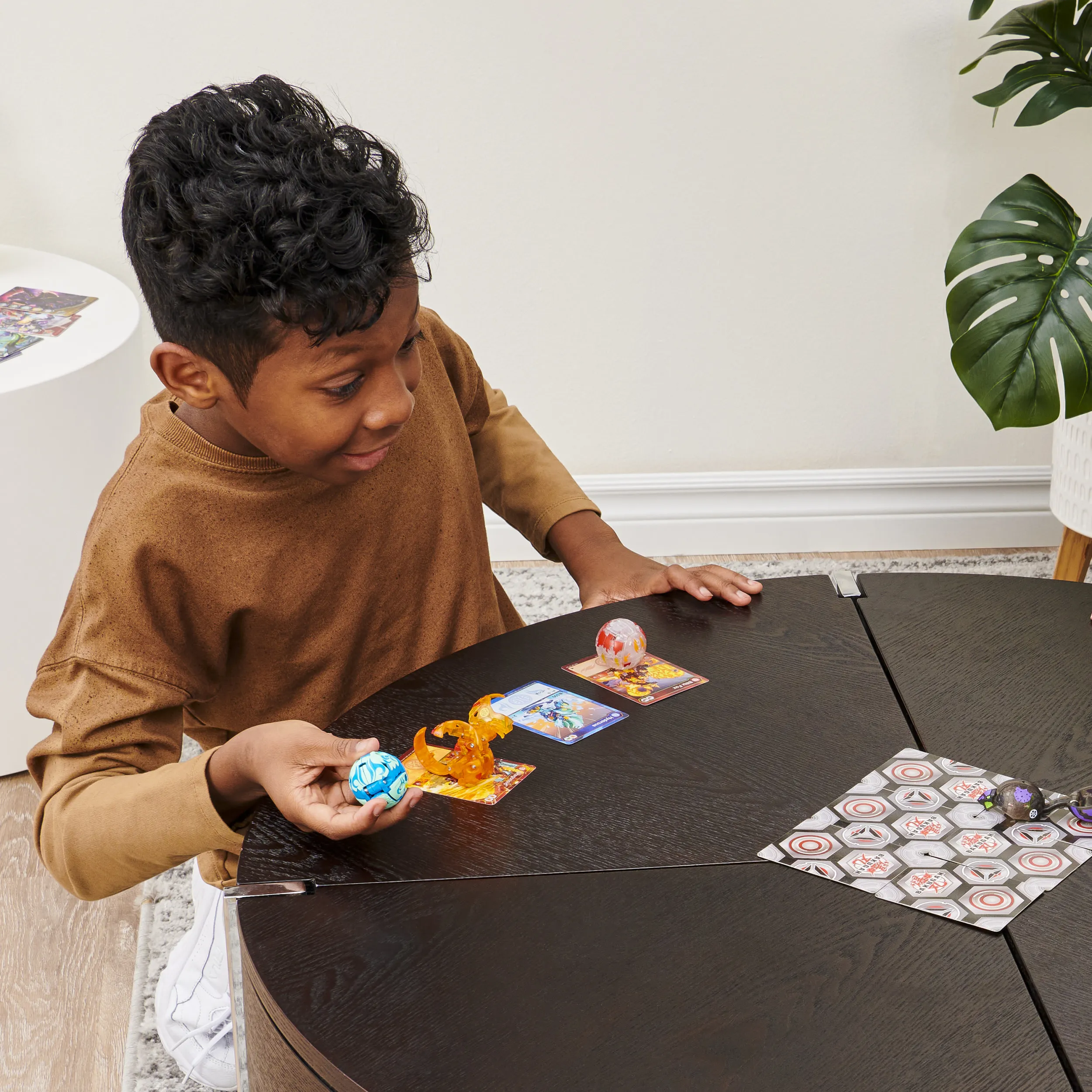 Spin Master Bakugan Evolutions Power Up 3-Pack Skill Game (with 1 Platinum Bakugan (Pyrus Wrath) and 2 Nanogan (Ventus Clutch, Haos Echo))