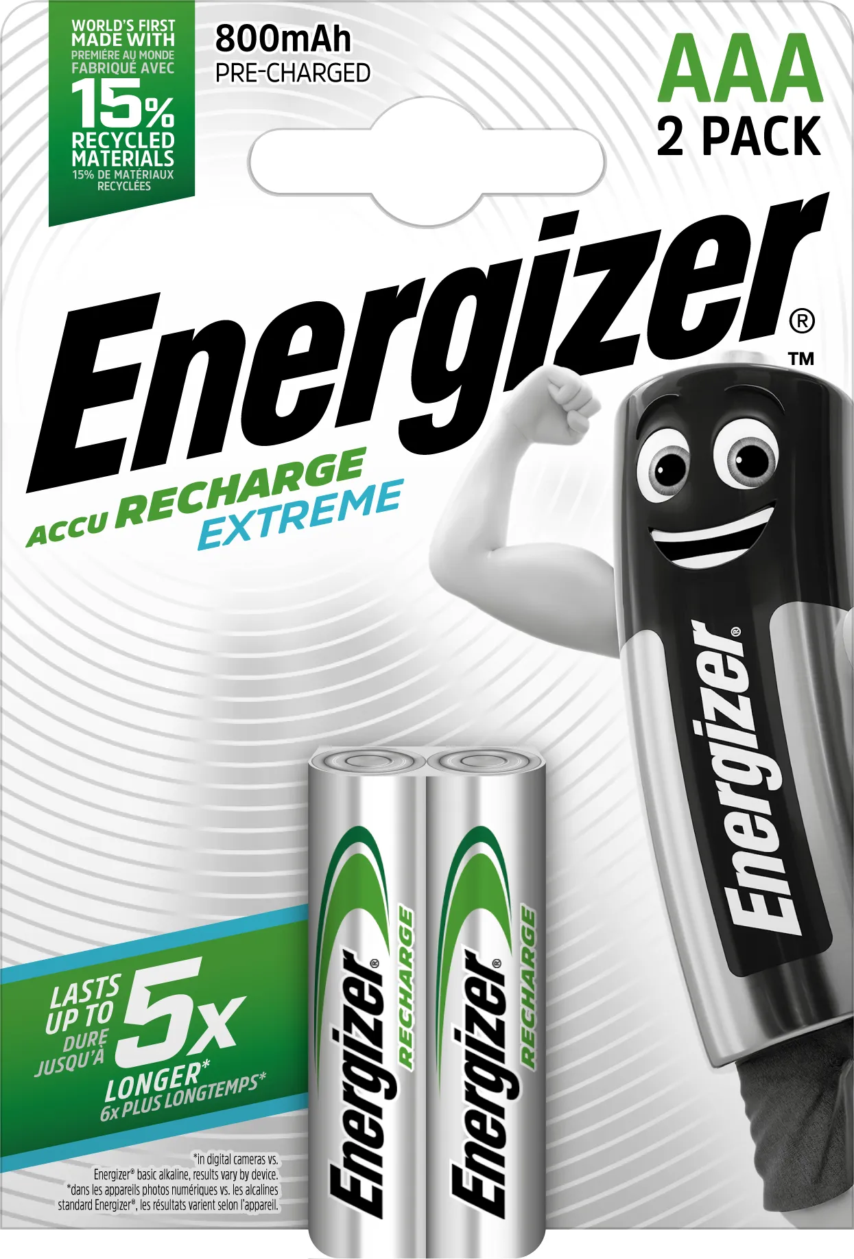 EXTREME AAA ECO 2PK 800MAH