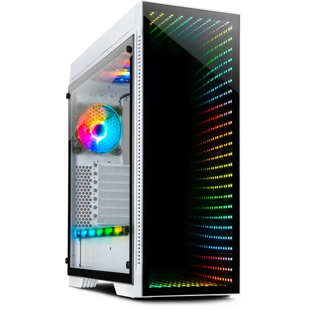 Inter-Tech X-908 Infini 2 - Mid Tower case, window, White