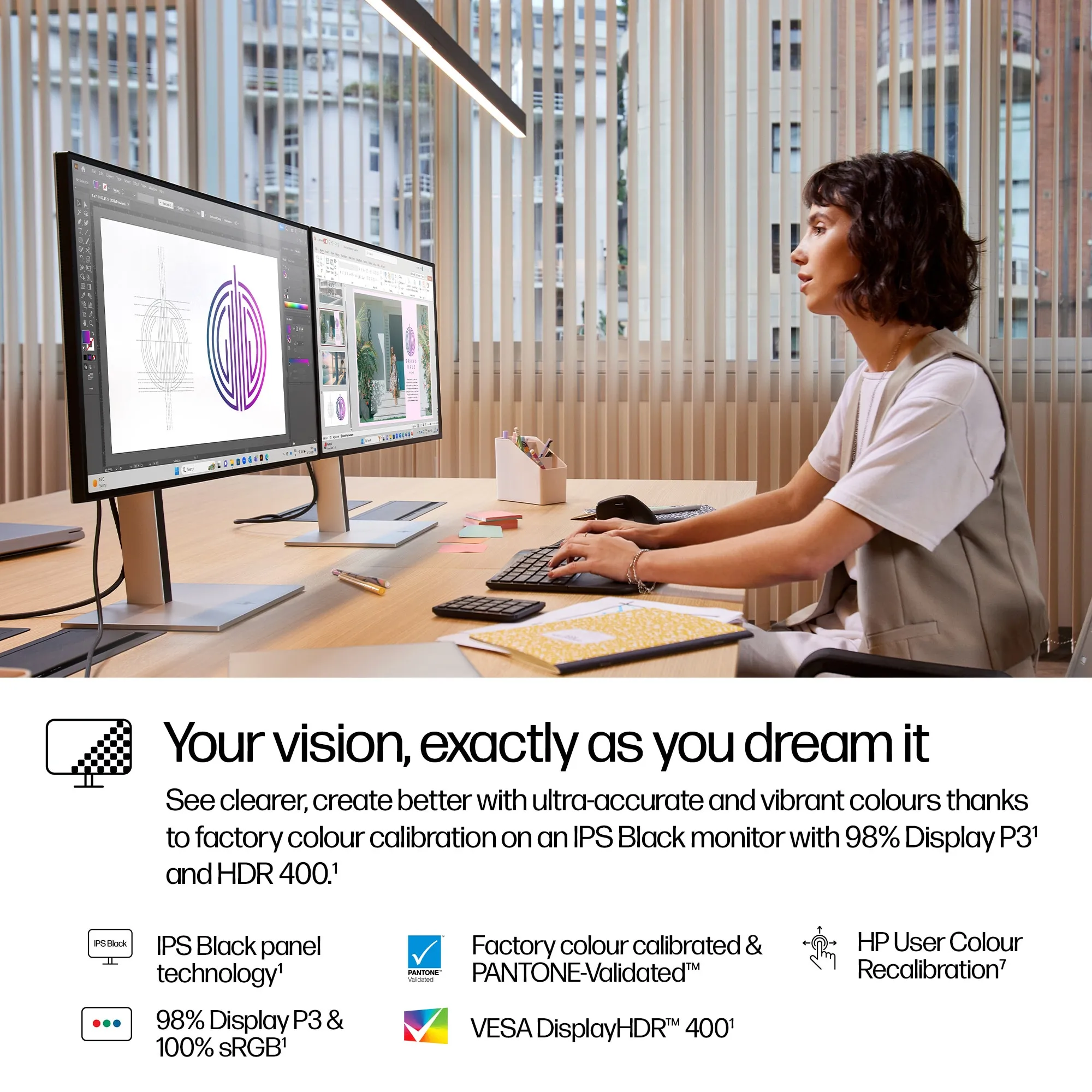 HP 727pu Series 7 Pro Docking Monitor 27inch IPS QHD 2560x1440 120Hz 16:9 400nits HDMI DP Black (EU)