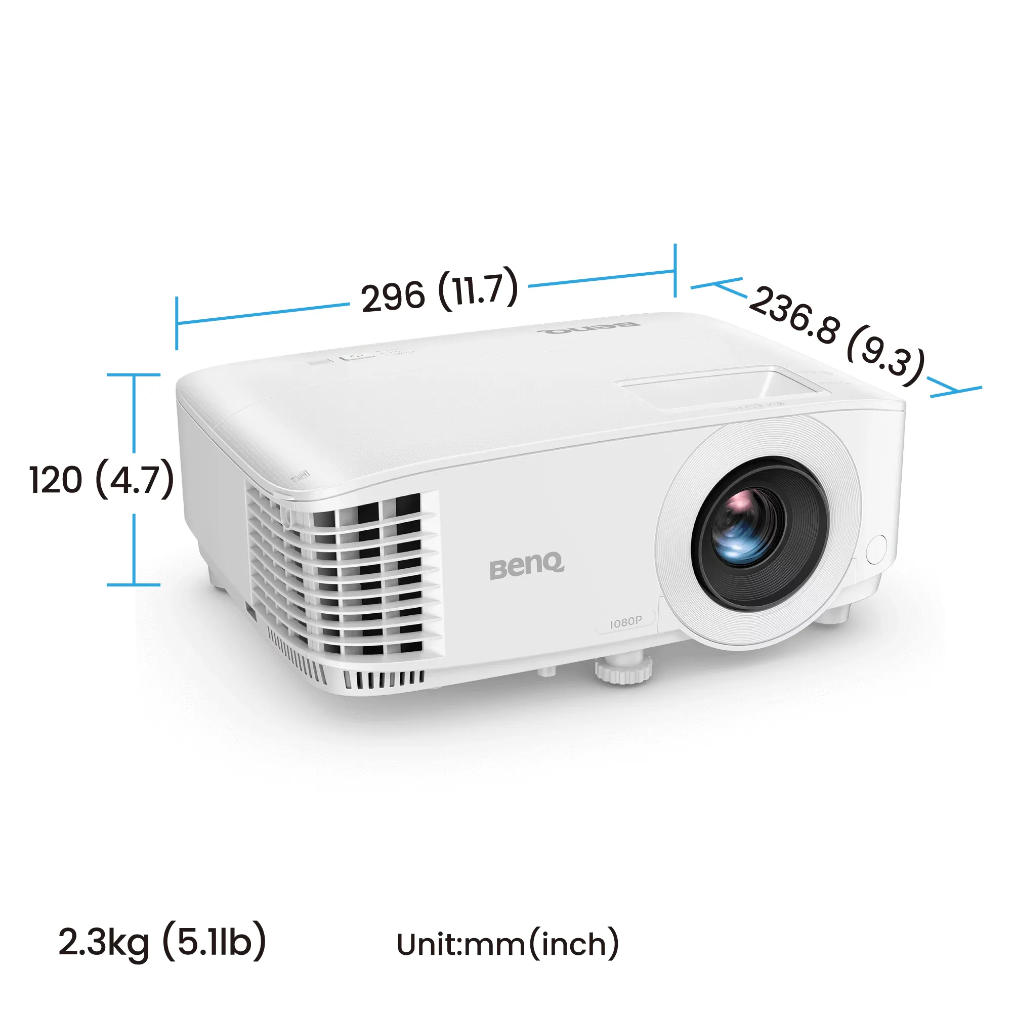BenQ TH575i DLP Full HD 3800 ANSI lm Projector, White
