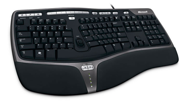 Microsoft Natural Ergonomic Keyboard 4000 - keyboard, Black