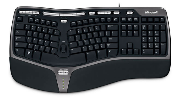 Microsoft Natural Ergonomic Keyboard 4000 - tangentbord, Svart