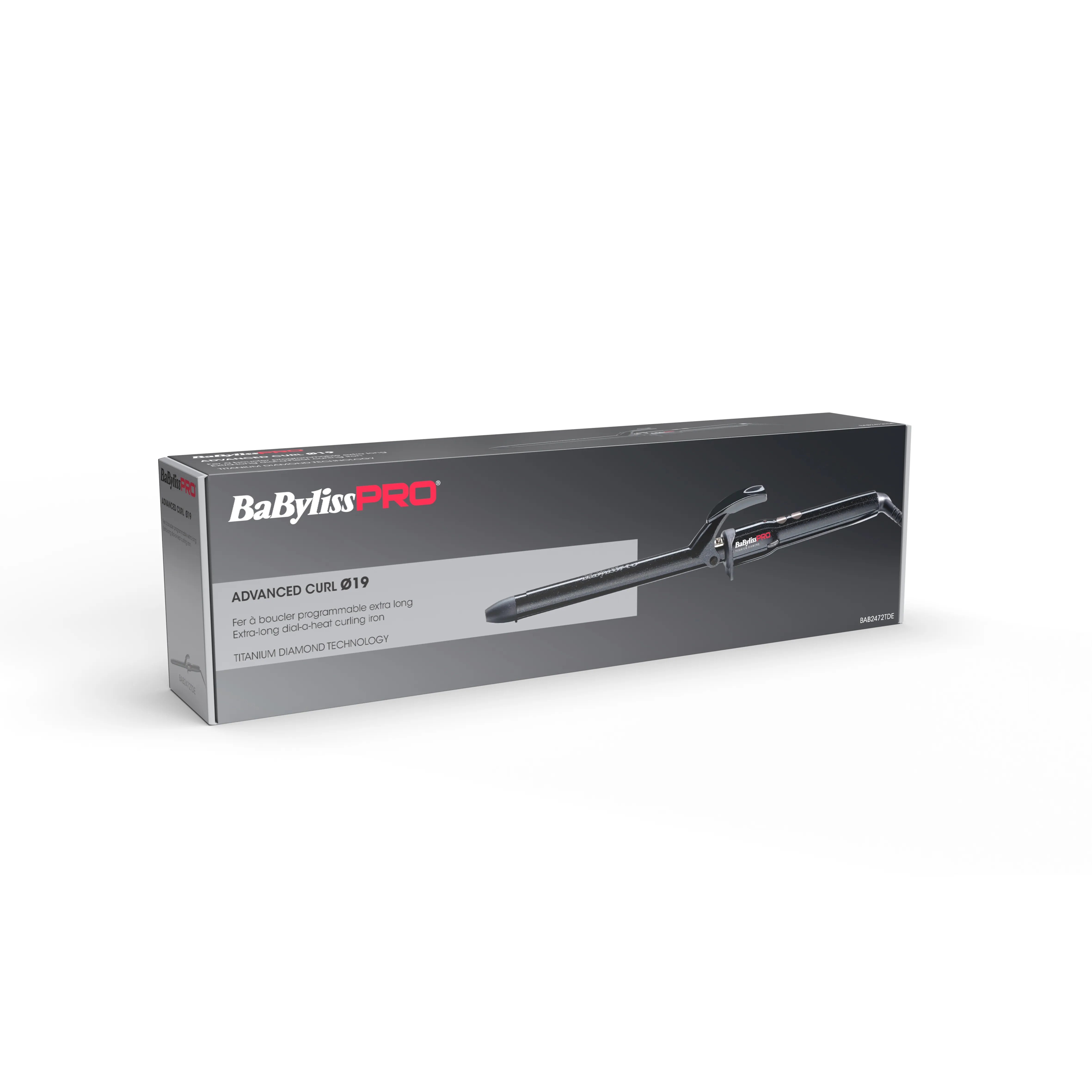 BaByliss PRO Advanced Curl BAB2472TDE 19mm Hair Curler, Black