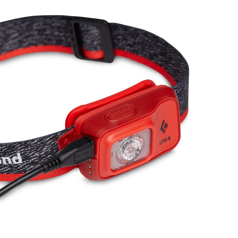 Black Diamond headlamp Astro 300-R, LED light (orange)