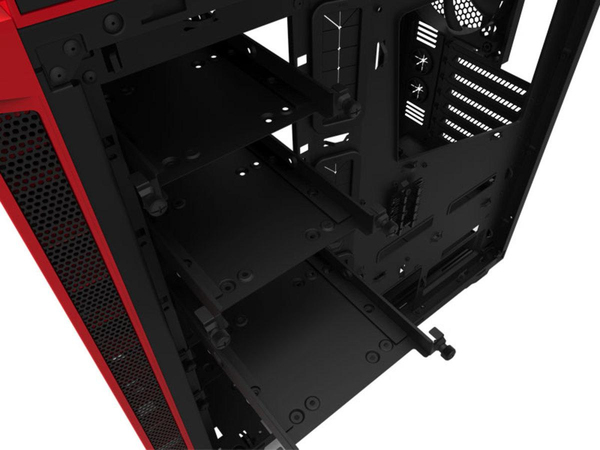 NZXT H440W New Edition Silent Ultra - Matt Black/Red Window Midi Tower