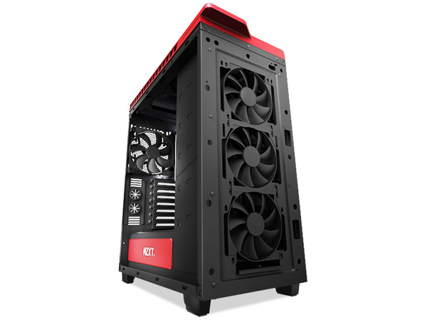 NZXT H440W New Edition Silent Ultra - Matt Black/Red Window Midi Tower