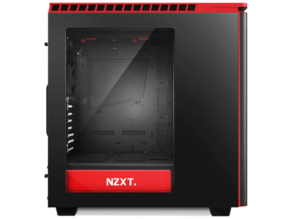 NZXT H440W New Edition Silent Ultra - Matt Black/Red Window Midi Tower