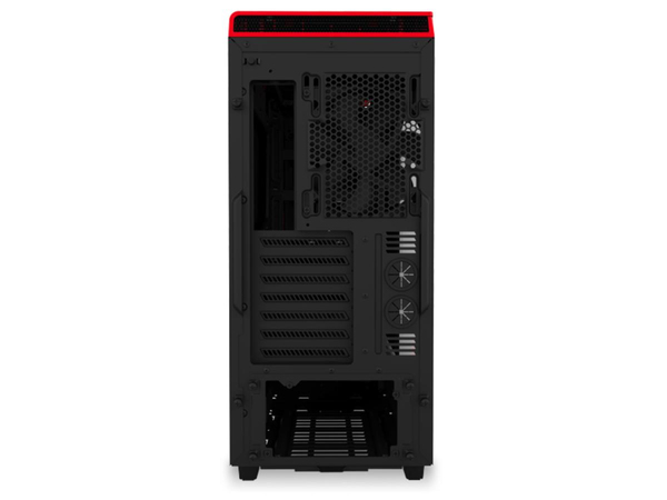 NZXT H440W New Edition Silent Ultra - Matt Black/Red Window Midi Tower
