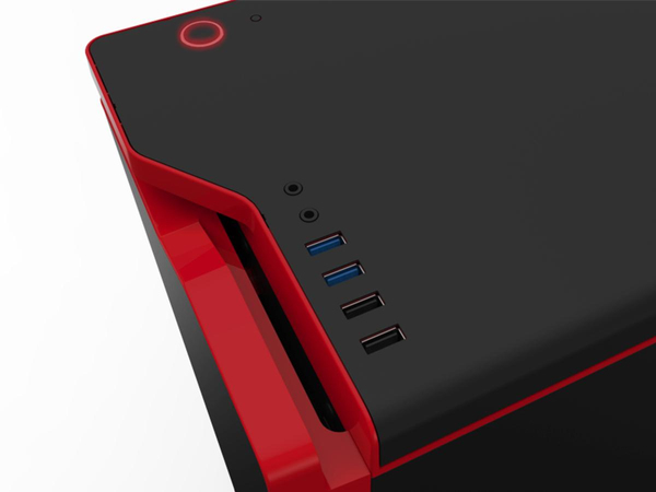 NZXT H440W New Edition Silent Ultra - Matt Black/Red Window Midi Tower