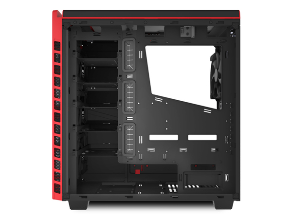 NZXT H440W New Edition Silent Ultra - Matt Black/Red Window Midi Tower