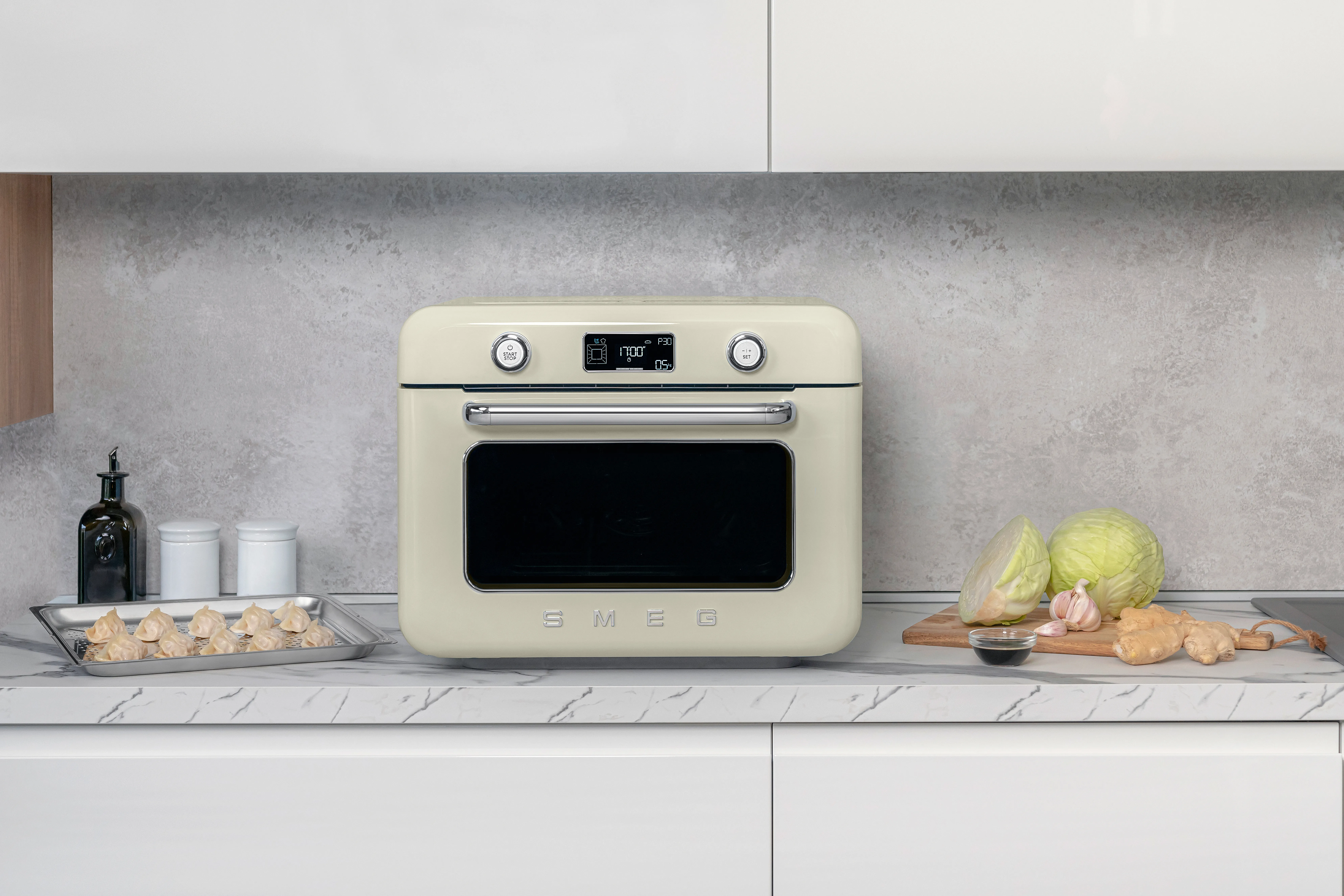 Smeg COF01CREU, 30 l, 1800 W, airfryer, Cream