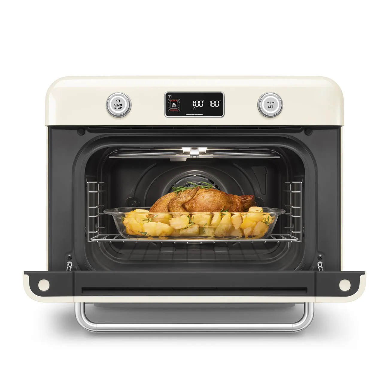 Smeg COF01CREU, 30 l, 1800 W, airfryer, Cream