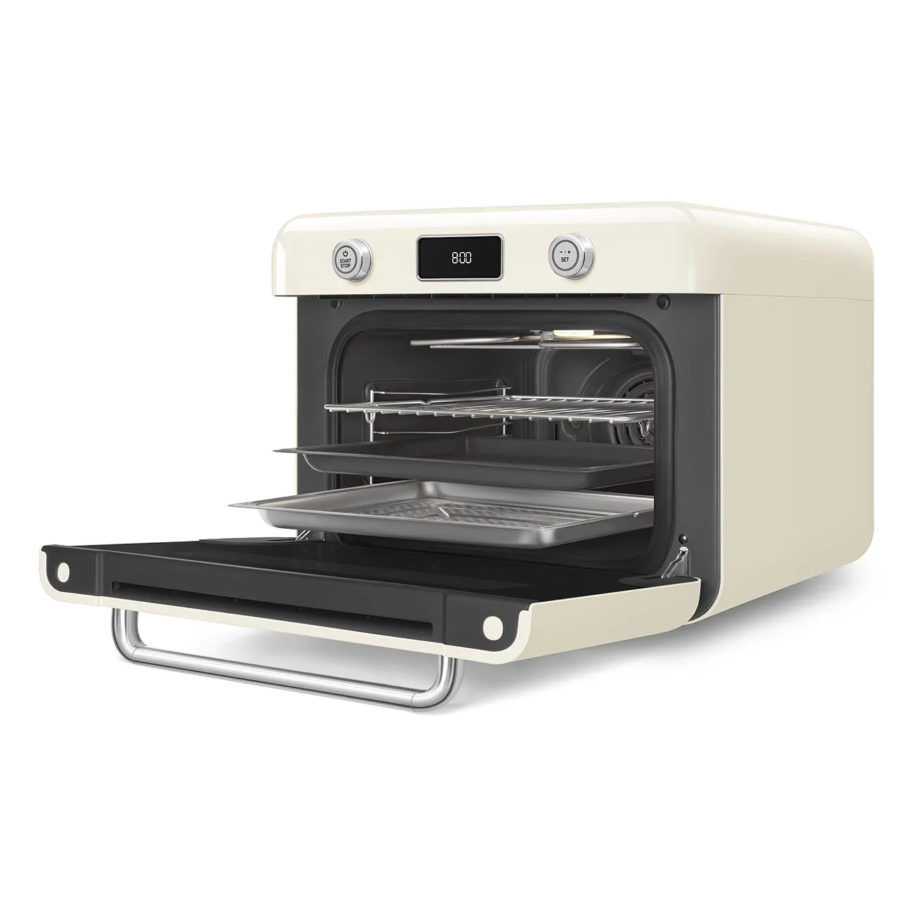 Smeg COF01CREU, 30 l, 1800 W, airfryer, Cream
