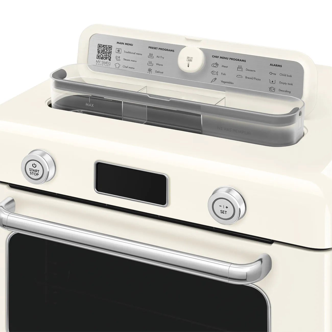 Smeg COF01CREU, 30 l, 1800 W, airfryer, Cream