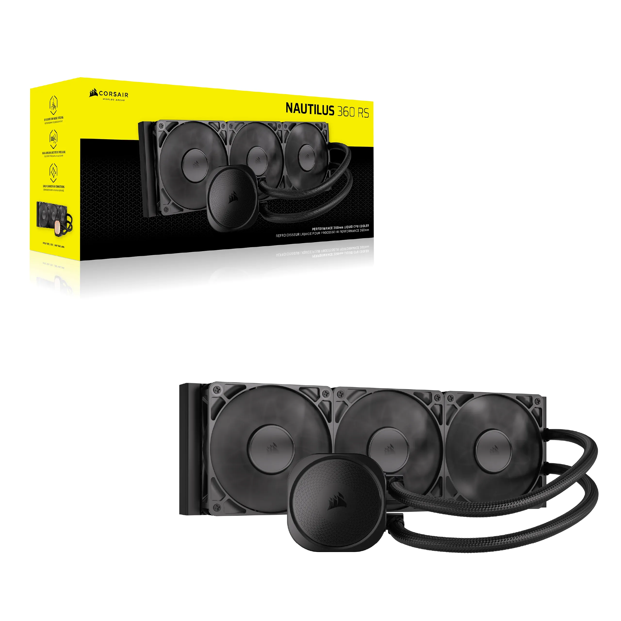 Corsair NAUTILUS 240 - liquid cooler, black