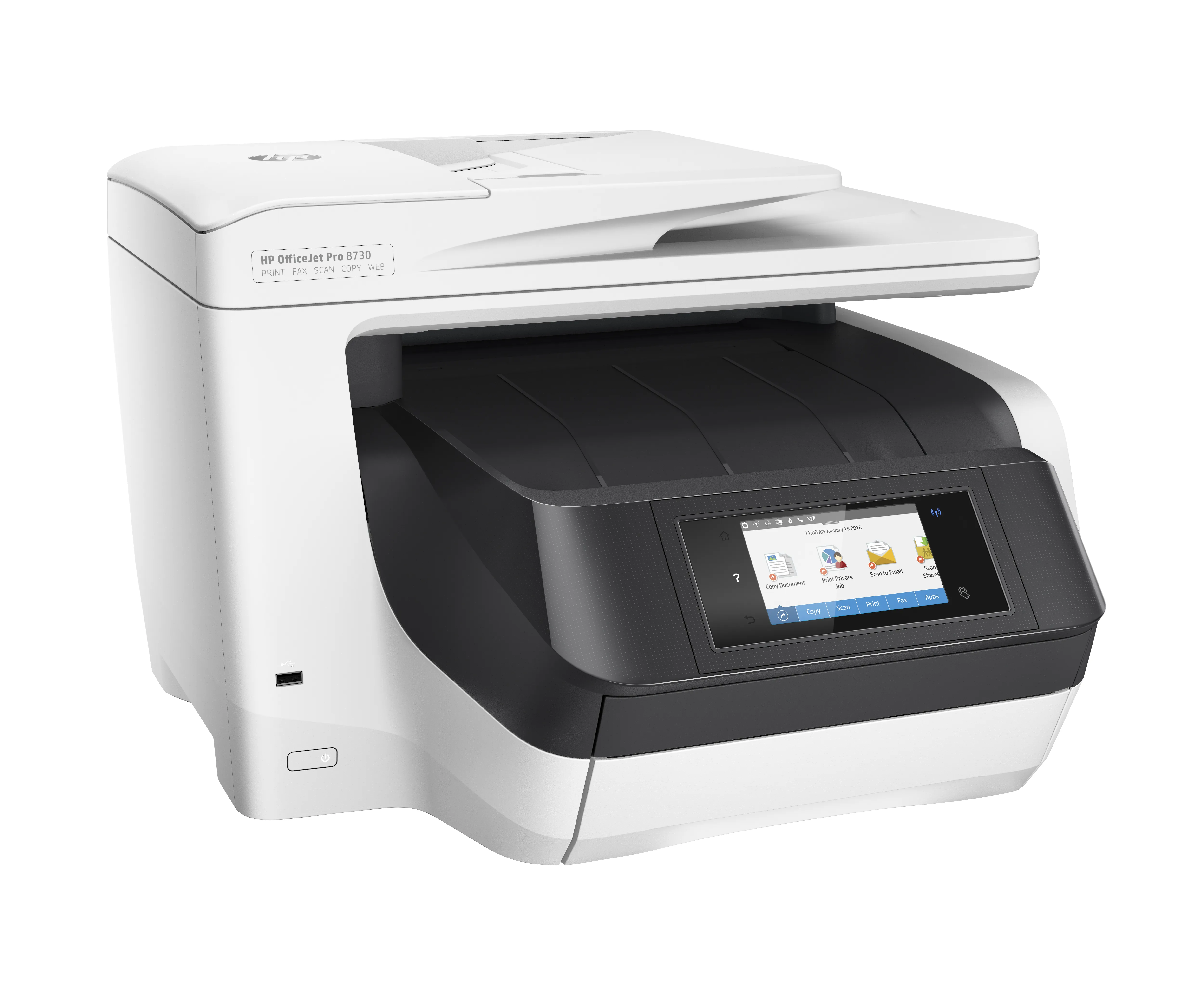 HP Officejet Pro 8730 All-in-One Duplex, LAN/Wi-Fi, A4 - colour Inkjet printer