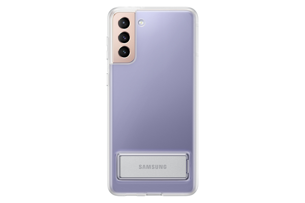 Samsung Clear Standing Cover, Galaxy S21 Plus - Case, Transparent