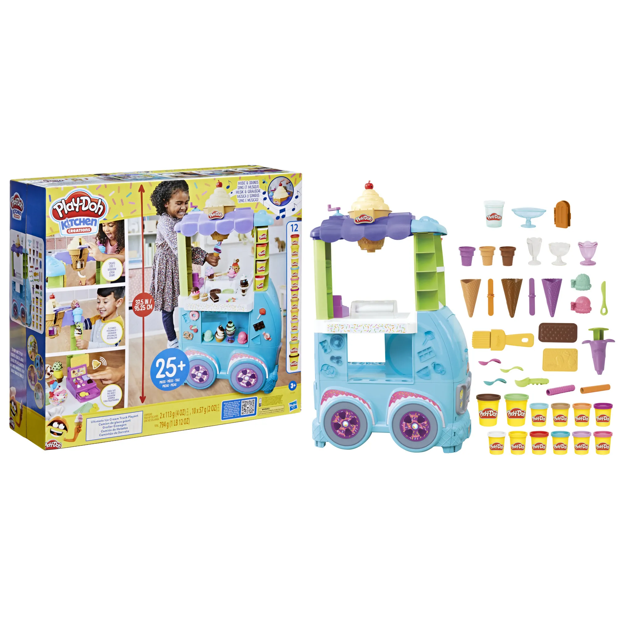 Play-Doh Kitchen Creations Playset Ultimate Ice Cream Truck