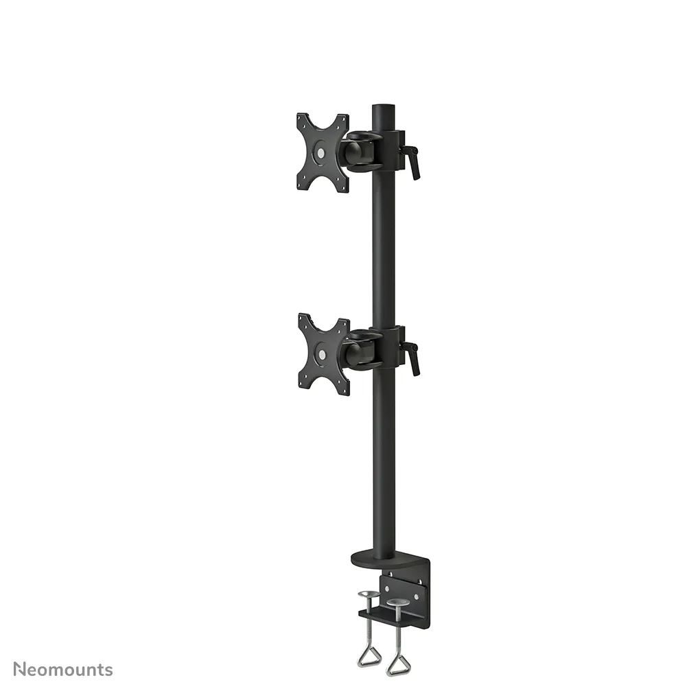 Neomounts FPMA-D700DV Desk Mount, for 2 monitors, 10-27", full-motion, 6kg, Black