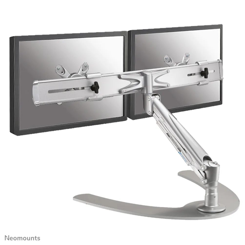 Neomounts by Newstar FPMA-D940DD Desk Mount, for 2 monitors, 10-24", with gas spring, 7kg, Silver