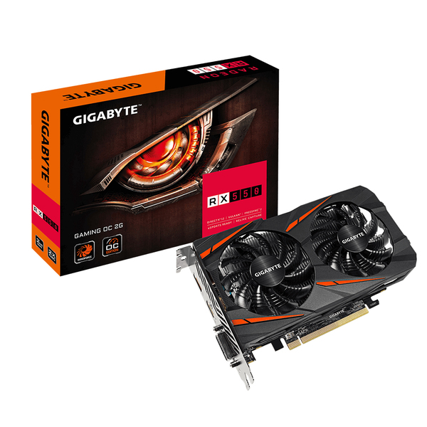 Gigabyte Radeon RX 550 OC 2GB -n&auml;yt&ouml;nohjain
