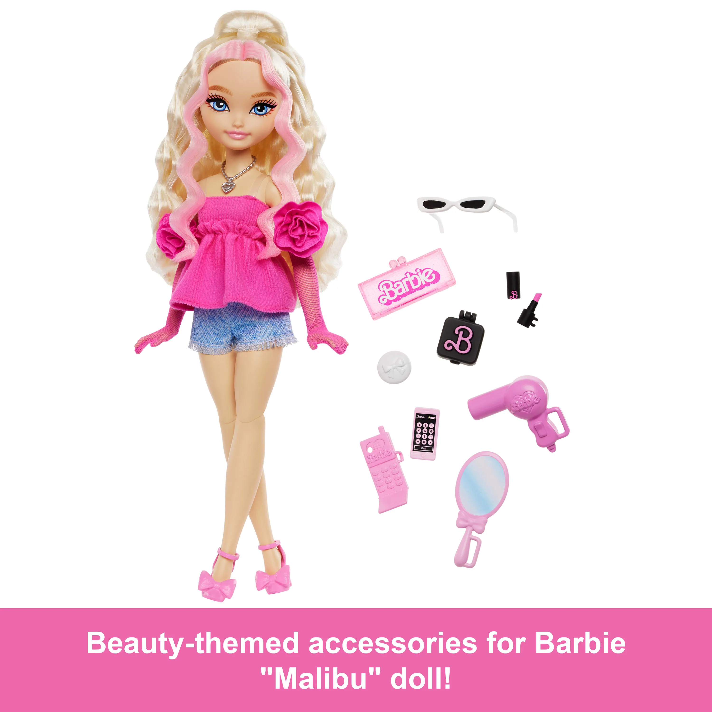 Mattel Barbie Dream Besties Malibu and accessories, doll