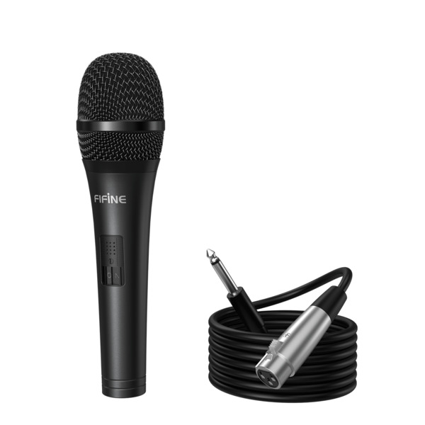FIFINE K6, Dynamic Microphone, Black