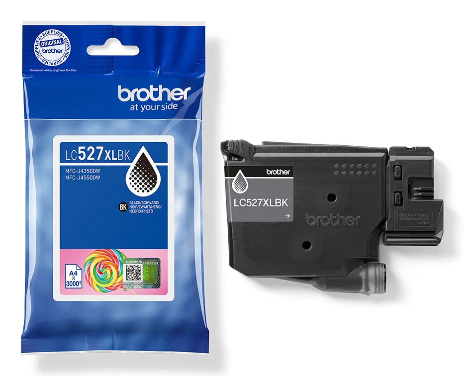 Brother LC527XLBK bl&auml;ckpatron, svart