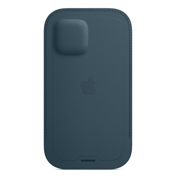 Apple iPhone 12 / 12 Pro, MagSafe - leather sleeve, Baltic Blue