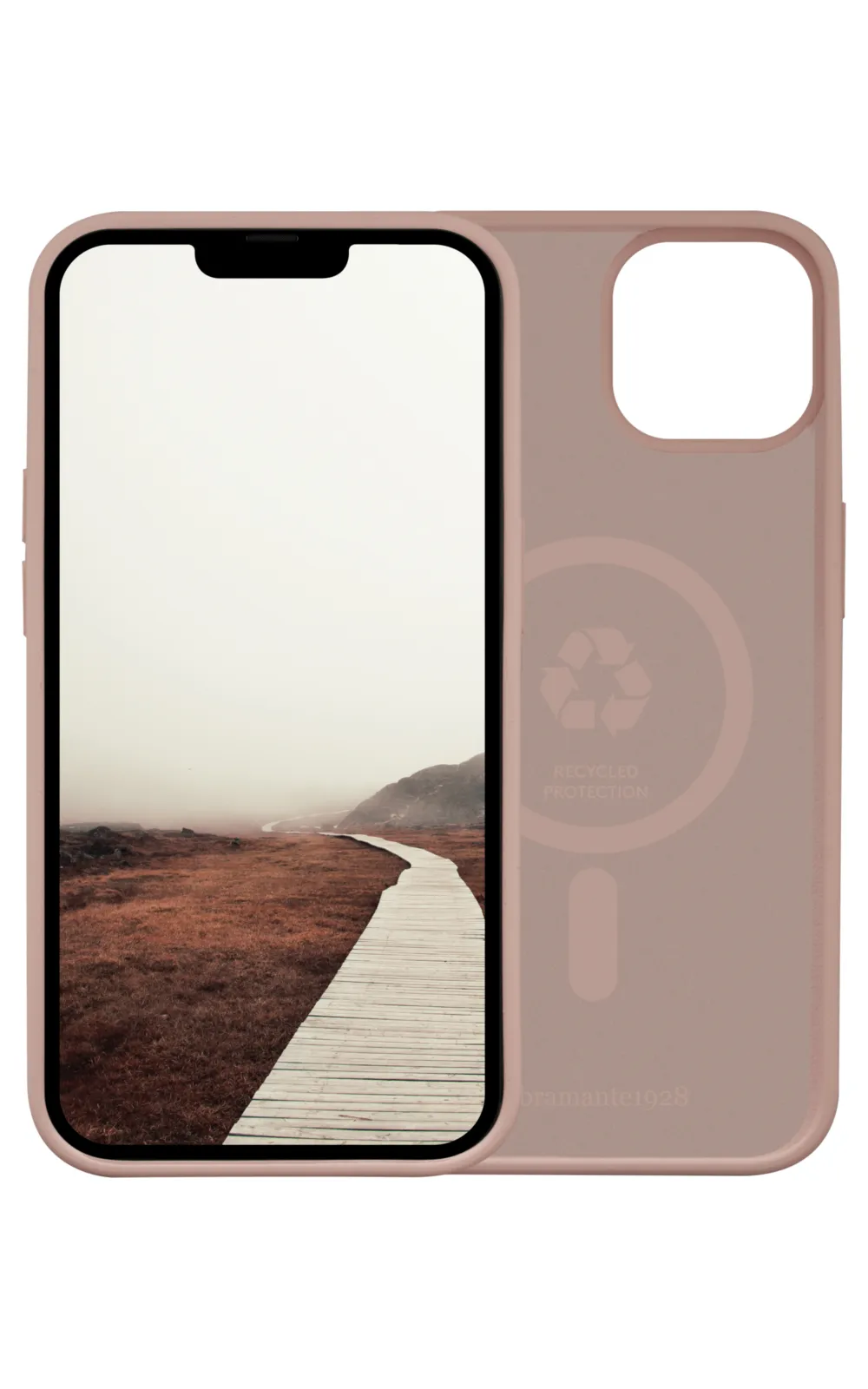 Dbramante1928 Monaco MagSafe, iPhone 14 - Case, Pink Sand