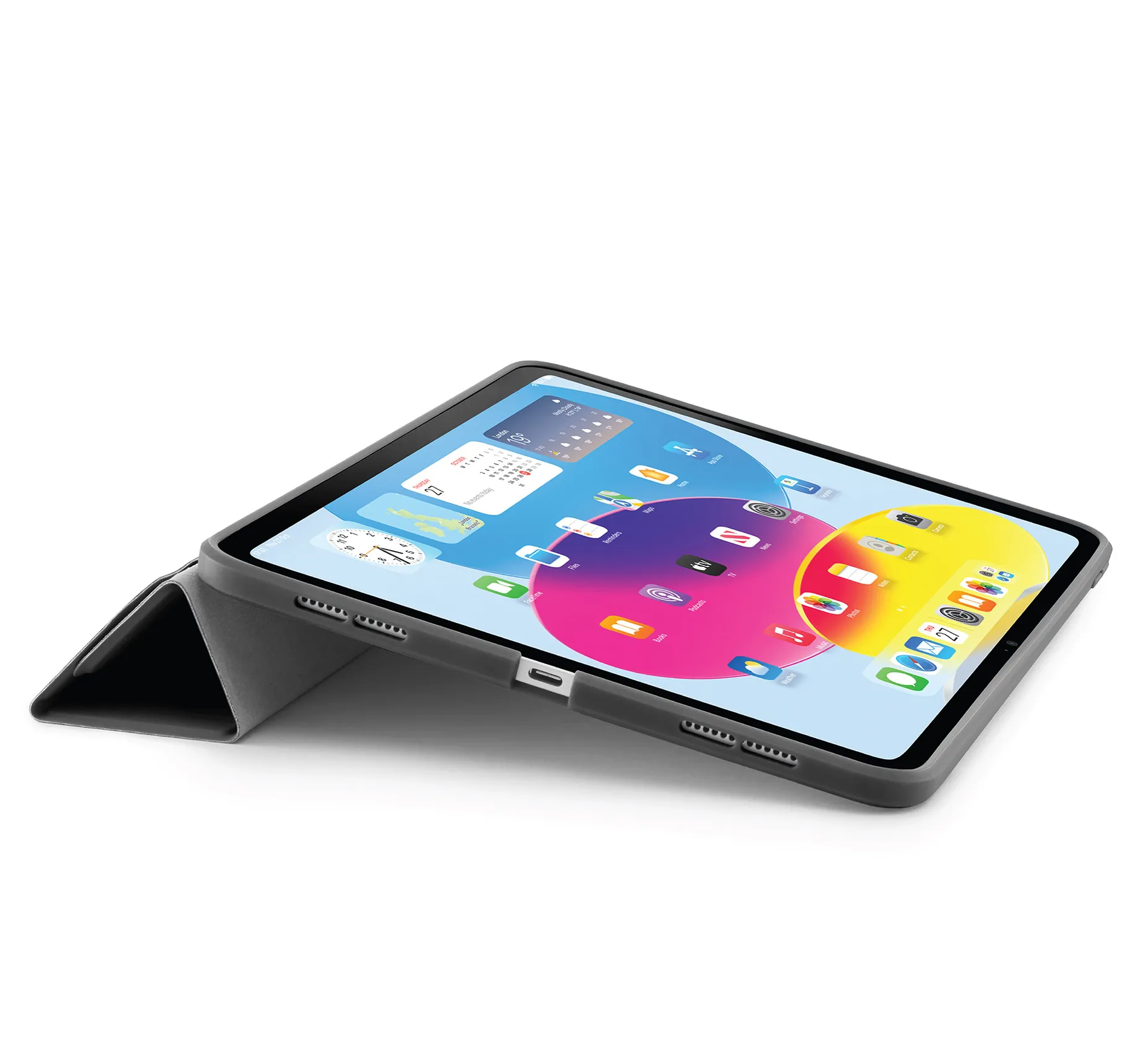 Pipetto Origami No1, iPad 10.9" (10 Gen.) - Protective Case, Grey