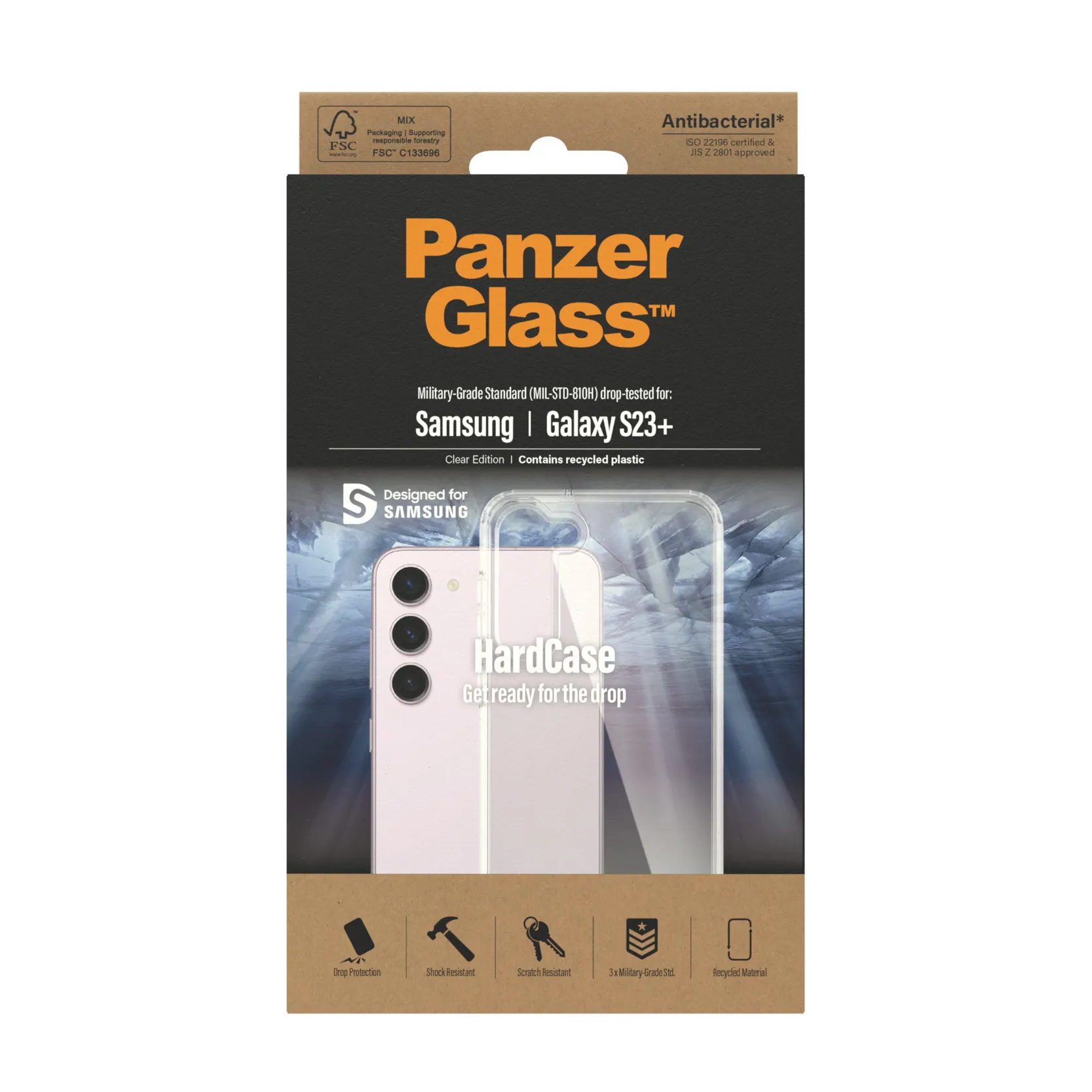 PanzerGlass Galaxy S23 Plus HardCase skal, Transparent