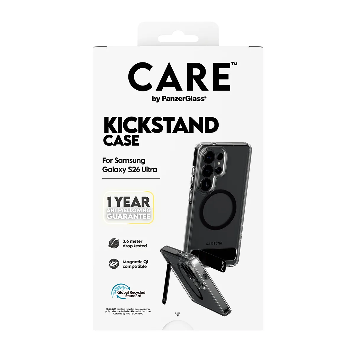 PanzerGlass CARE Urban Explorer Case for Galaxy S26 Ultra, Clear / Black