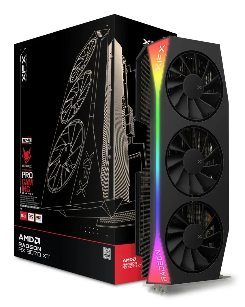XFX Radeon RX 9070 XT Mercury 16GB - graphics card