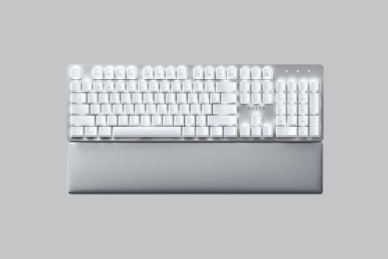 Razer Pro Type Ultra Wireless Mechanical Ergonomic Keyboard, Razer Yellow, White