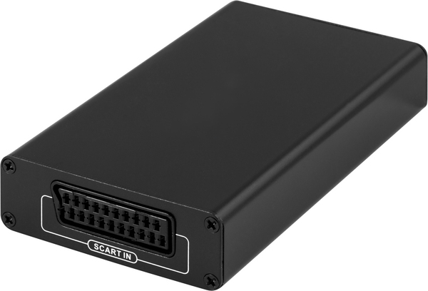 Deltaco PRIME SCART &ndash; HDMI signalkonverterare, 1080p, svart