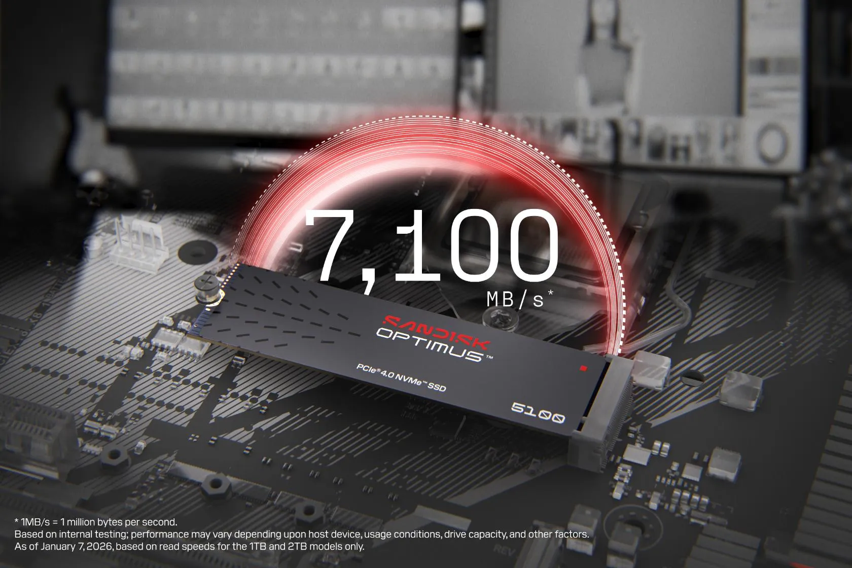 SanDisk Optimus 5100 1 TB NVMe SSD-disk M.2 2280