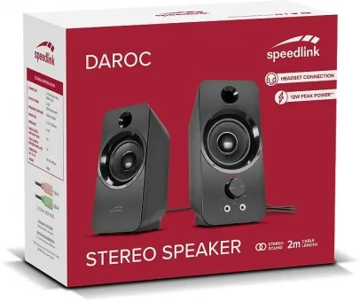 SpeedLink - DAROC Stereo Speaker, black